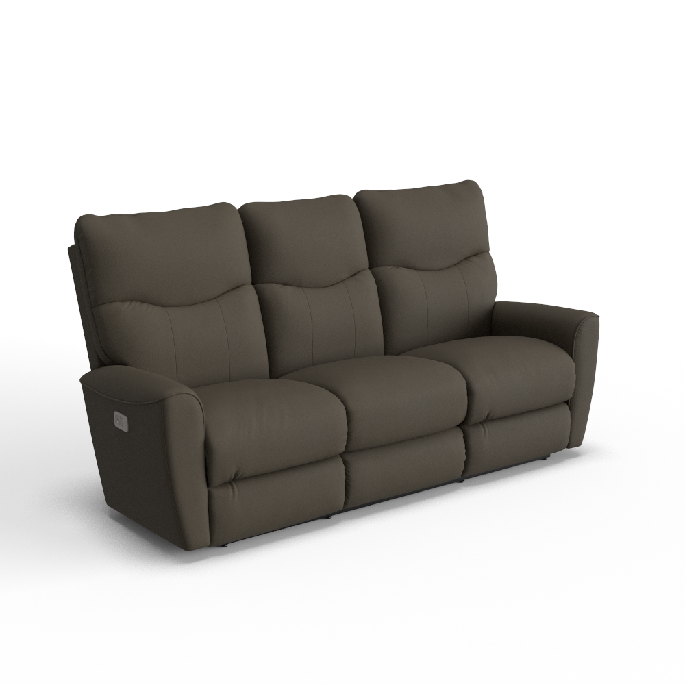 Belmont Power Wall Reclining Sofa w/ Headrest & Storage Drawer, In Stock
